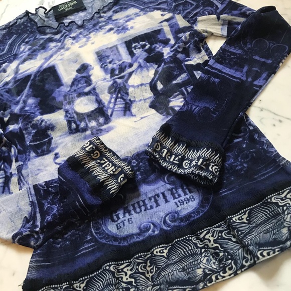 Jean Paul Gaultier Tops - SOLD Jean Paul Gaultier 1998 Mesh Long Sleeve